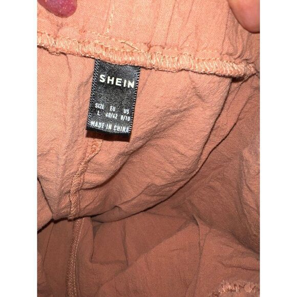 Shein Womens Shorts Capstone Tie Waist Shorts Elastic Pull On (L) - Picture 3 of 3